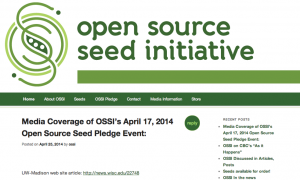 Open Source Seed Initiative    Free the Seed!